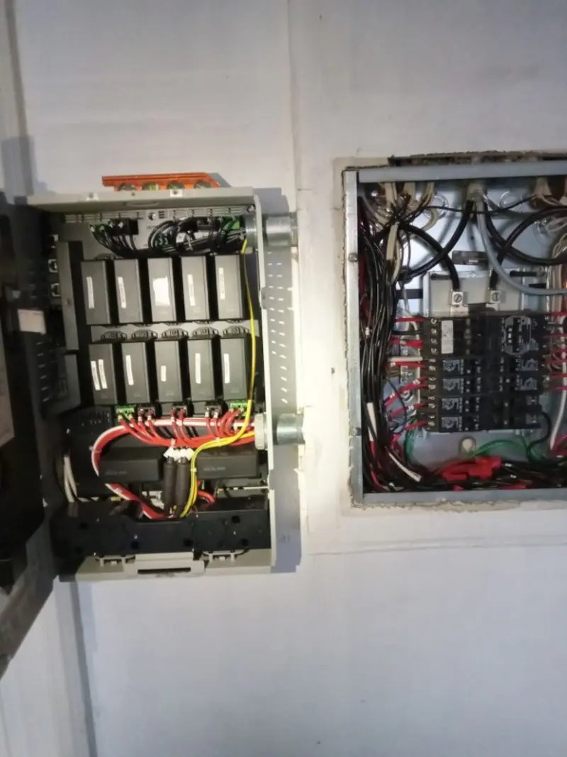 Electrical panel upgrade completed for Security Camera Wiring in Ben Lomond
